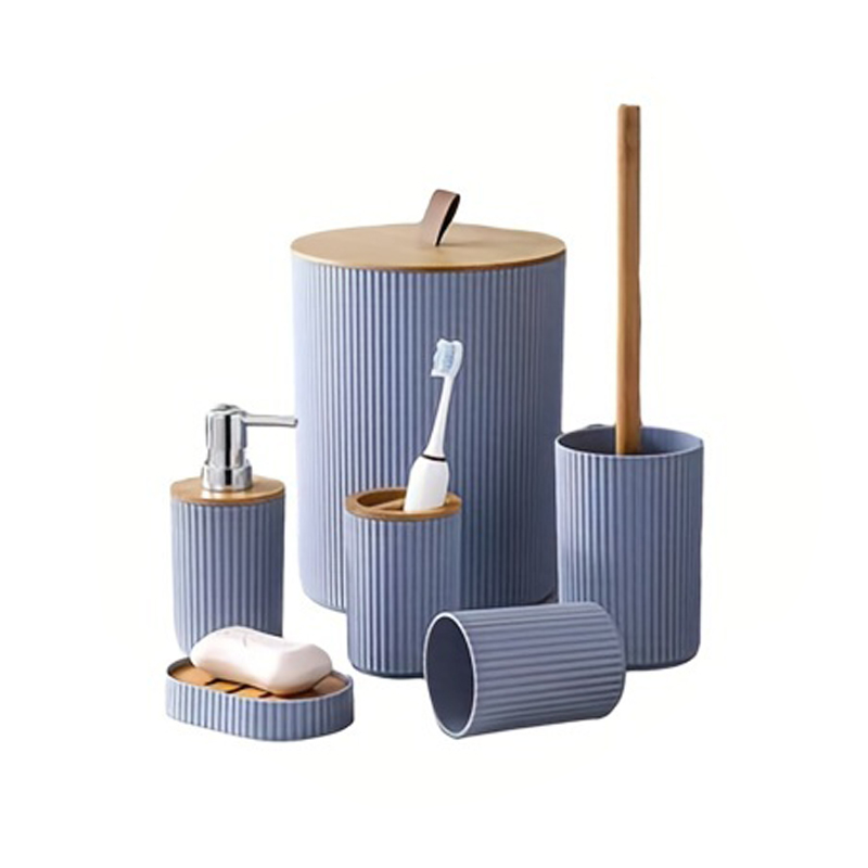 Compost Bin - 6Pcs Bathroom Accessories Soap Dispenser Box