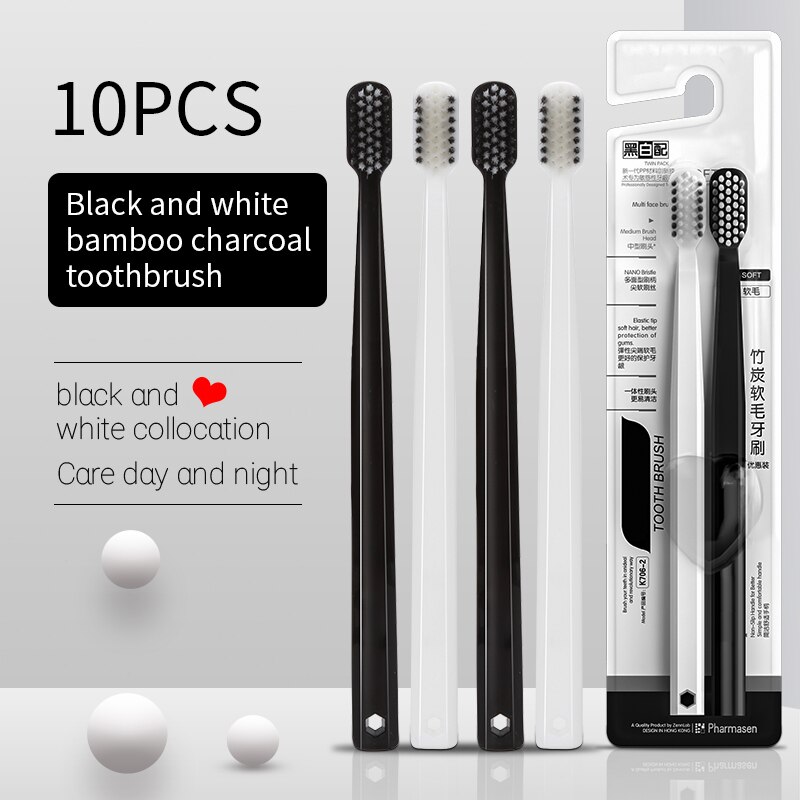 10PC Bamboo Charcoal Brush Sil - Bamboo Toothbrush review and price