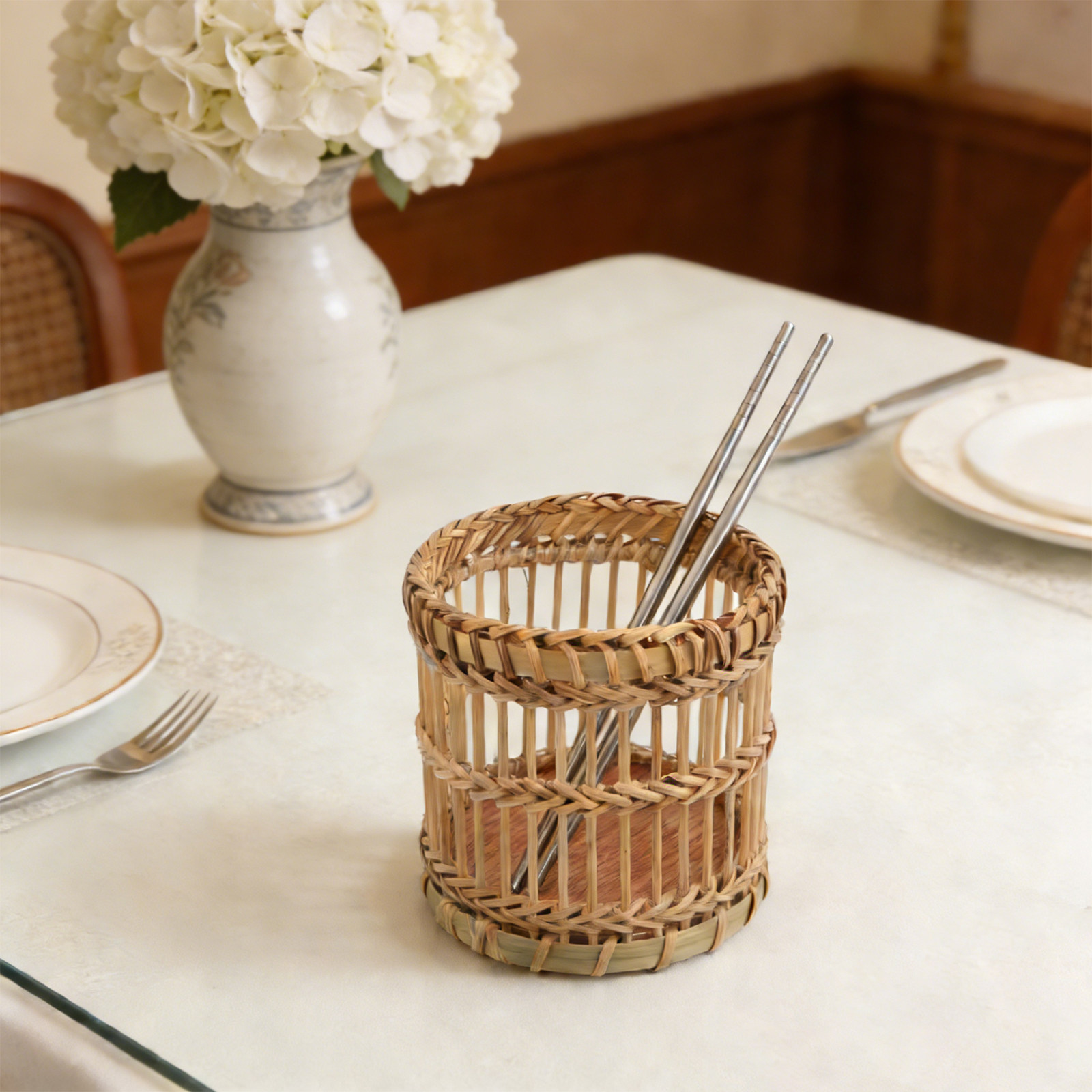Bamboo Utensil Holder Kitchen  - Bamboo Cutlery review and price