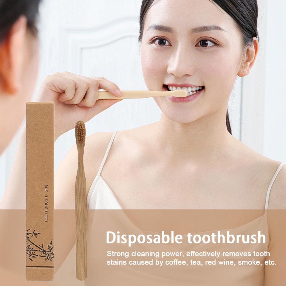1-100Pcs Biodegradable Eco-Fri - Bamboo Toothbrush review and price