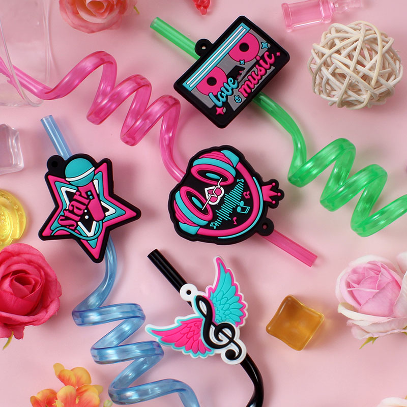 6-pack of music-themed straws, - Reusable Straw review and price