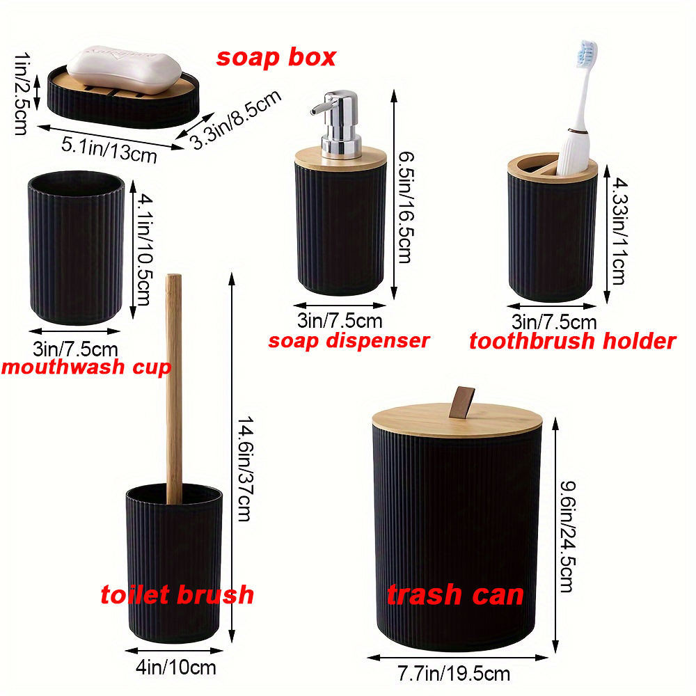 6Pcs Bathroom Accessories Soap - Compost Bin review and price