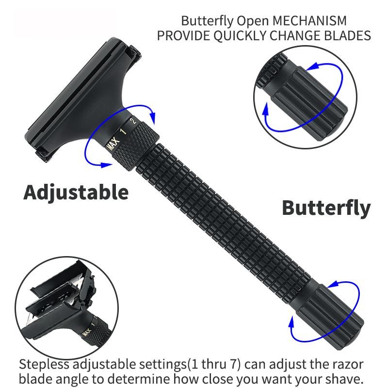 Adjustable Precision Men's Raz - Safety Razor Handle review and price