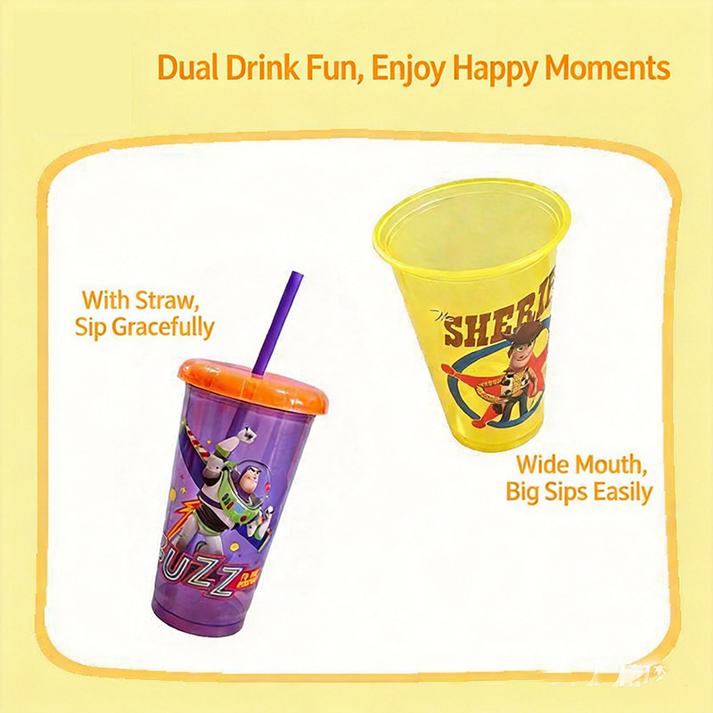 Toy Story 5 Plastic Straw Cups - Reusable Straw review and price